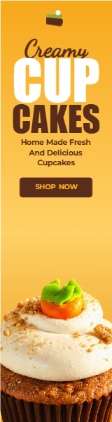 Creamy Cupcakes Skyscraper Ad