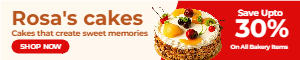 Rosa's Cakes Display Ad