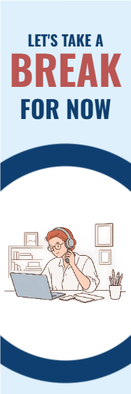 Let's Take A Break Bookmark — Bookmarks template