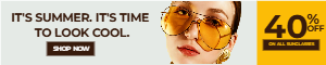 Summer Sunglasses Display Ad — YouTube Display Ads template